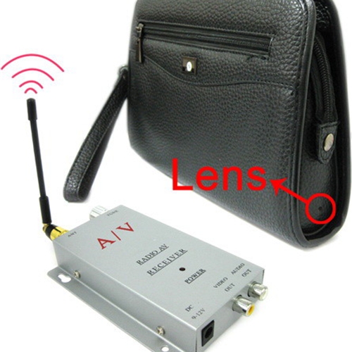 Spy Tiny Wireless Camera Brief Case With Transmitter - Click Image to Close
